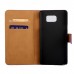 Samsung Galaxy Note 4 - Genuine Leather Flip Stand Protective Phone Cover Case Wallet - Blue